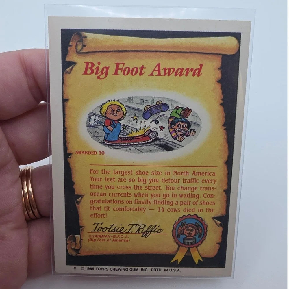 Topps Garbage Pail Kids OS2 Dirty Harry Fair 52a